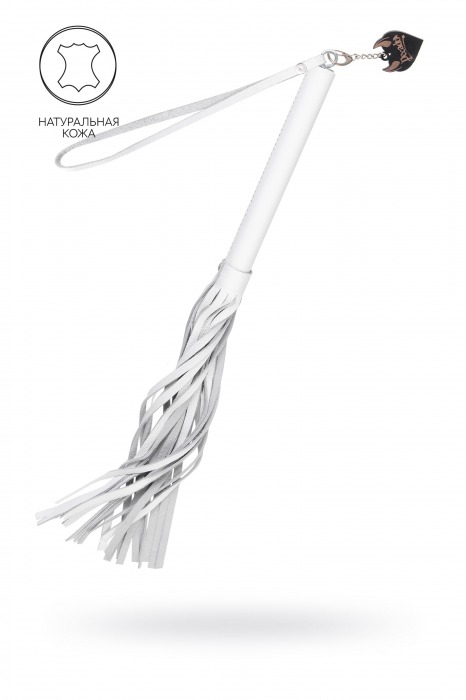 Белая кожаная плеть - 50 см. - Pecado - купить с доставкой в Коврове