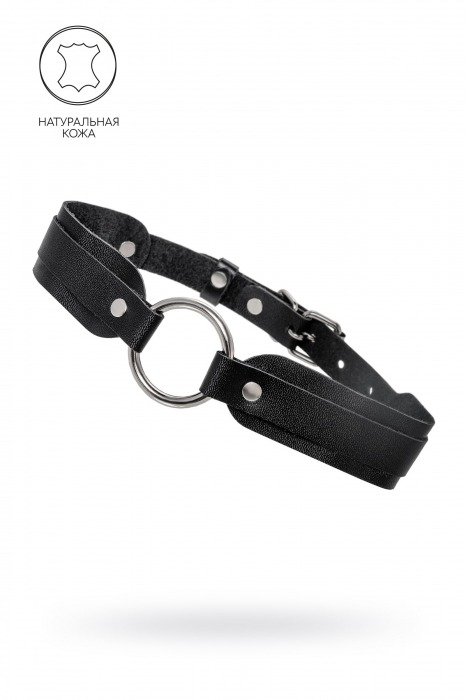 Черный кожаный чокер-ошейник со скруглёнными углами - Pecado - купить с доставкой в Коврове