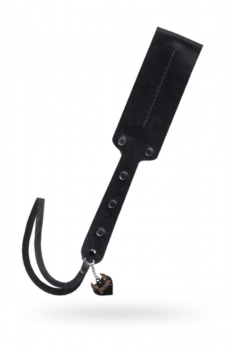 Черный кожаный пэддл - 32 см. - Pecado - купить с доставкой в Коврове