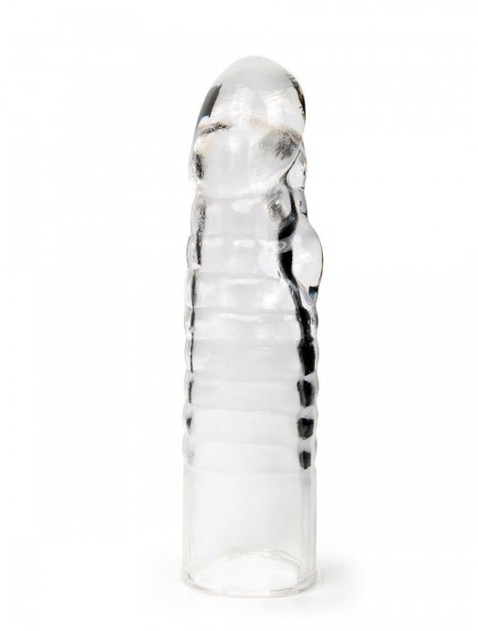 Прозрачная закрытая насадка на член - 15 см. - Sex Expert - в Коврове купить с доставкой