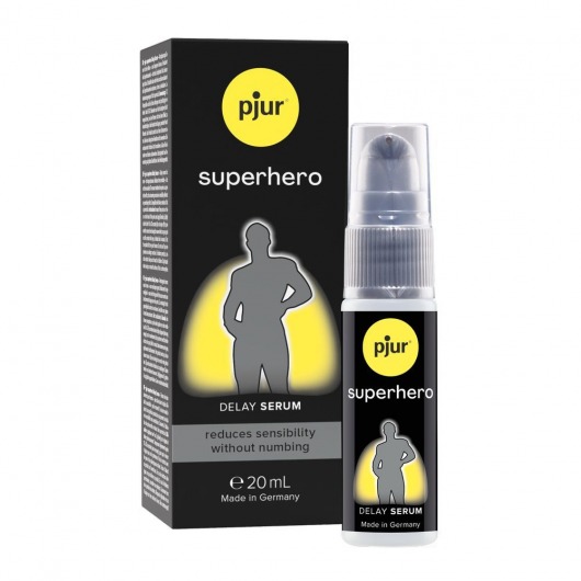 Пролонгатор-сыворотка pjur Superhero Delay Serum - 20 мл. - Pjur - купить с доставкой в Коврове