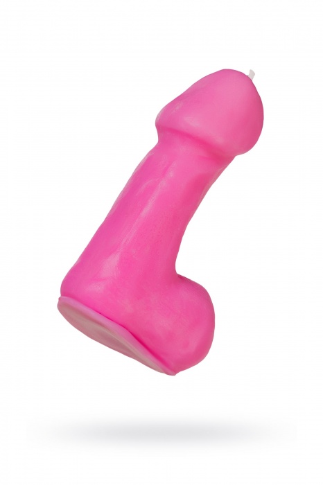 Розовая свеча в форме пениса - 47 гр. - Pecado - купить с доставкой в Коврове