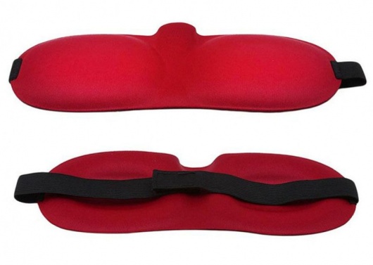 Красная глухая маска на резинке - Sitabella - купить с доставкой в Коврове