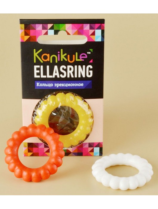 Цветное рельефное эрекционное кольцо Ellasring - Sitabella - в Коврове купить с доставкой