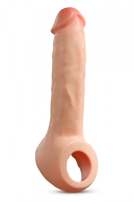 Телесная насадка-удлинитель Thrive 8.75 Inch Realistic Penis Extender Sleeve - 22,2 см. - Blush Novelties - в Коврове купить с доставкой