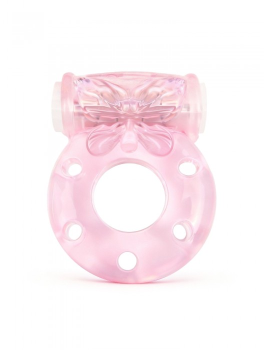 Розовое эрекционное виброкольцо с бабочкой - 1137 - в Коврове купить с доставкой