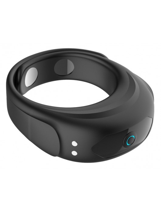 Черное эрекционное виброкольцо на ремешках - Boys of Toys - в Коврове купить с доставкой