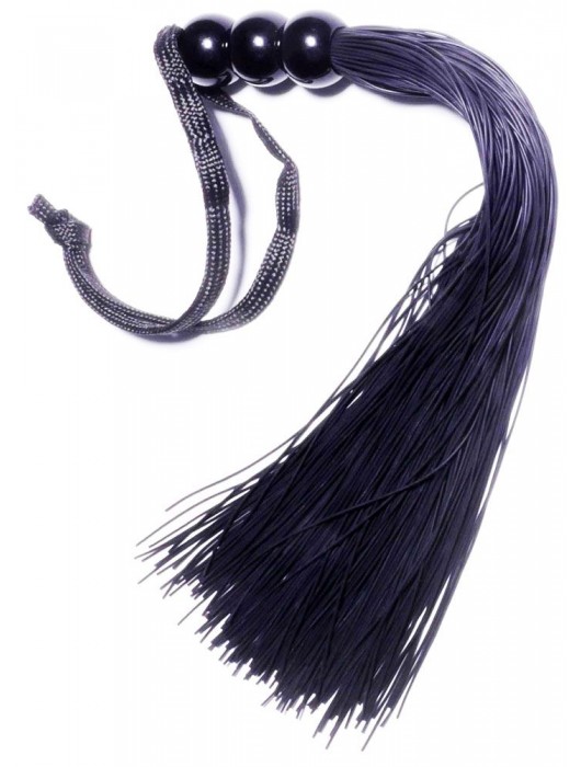 Черная силиконовая плетка - 25,4 см. - Boys of Toys - купить с доставкой в Коврове