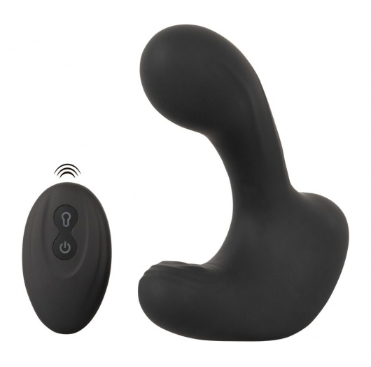 Черная анальная вибропробка с функцией расширения RC Butt Plug with 3 functions - Orion - в Коврове купить с доставкой