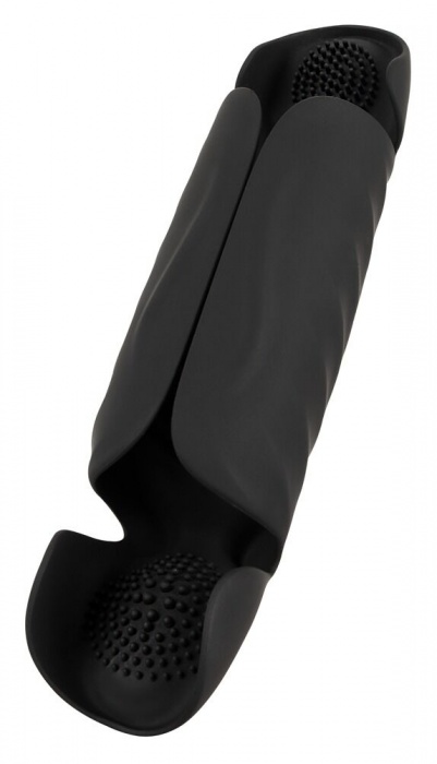 Черный вибромастурбатор с трехточечной стимуляцией Penis Trainer with 3 Point Stimulation - Orion - в Коврове купить с доставкой