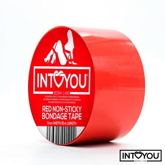 Красный скотч для фиксации Non-Sticky Bondage Tape - 15 м. - Intoyou - купить с доставкой в Коврове