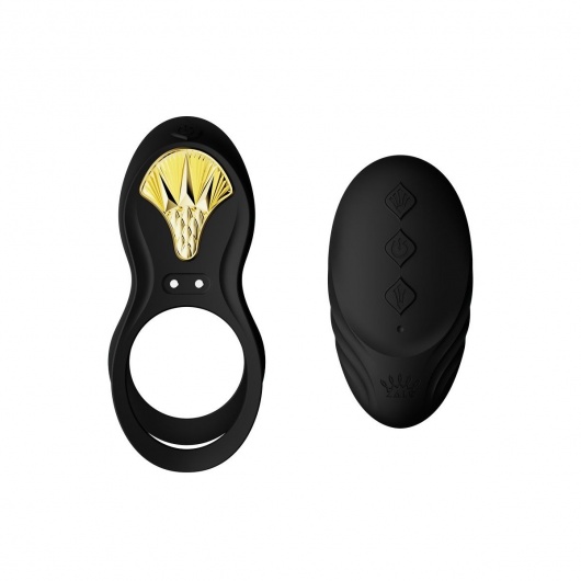 Черное эрекционное виброкольцо Bayek с пультом ДУ - Zalo - в Коврове купить с доставкой