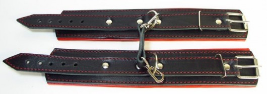 Оковы на ноги с красным подкладом - БДСМ Арсенал - купить с доставкой в Коврове