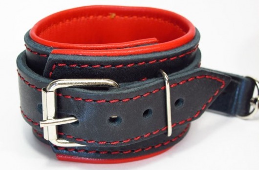 Оковы на ноги с красным подкладом - БДСМ Арсенал - купить с доставкой в Коврове