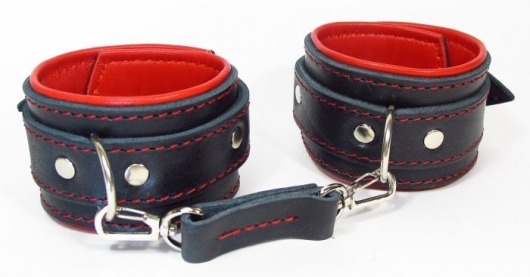Оковы на ноги с красным подкладом - БДСМ Арсенал - купить с доставкой в Коврове