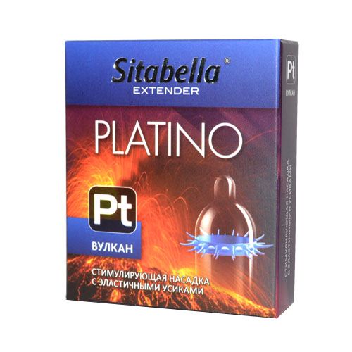 Стимулирующая насадка с усиками Platino  Вулкан - Sitabella - купить с доставкой в Коврове