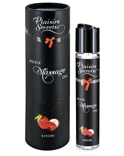 Массажное масло с ароматом личи Huile de Massage Gourmande Litchi - 59 мл. - Plaisir Secret - купить с доставкой в Коврове