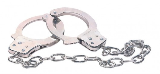 Наручники из металла с длинной цепочкой CHROME HANDCUFFS METAL HANDCUFFS W. KEY - NMC - купить с доставкой в Коврове