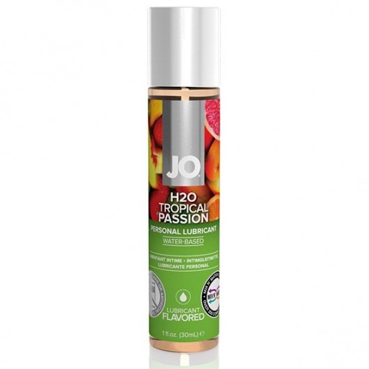 Смазка с ароматом тропических фруктов JO Flavored Tropical Passion - 30 мл. - System JO - купить с доставкой в Коврове