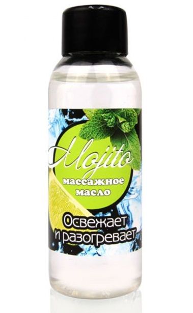 Массажное масло для тела Mojito с ароматом лайма - 50 мл. - Биоритм - купить с доставкой в Коврове