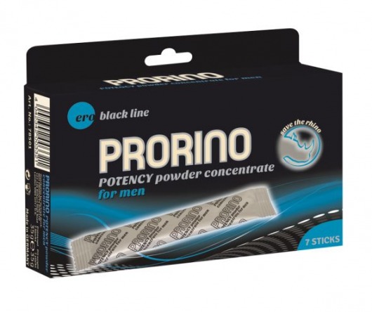 БАД для мужчин PRORINO M black line powder - 7 саше (6 гр.) - Ero - купить с доставкой в Коврове