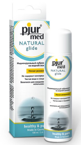 Нейтральный лубрикант на водной основе pjur MED Natural glide - 100 мл. - Pjur - купить с доставкой в Коврове