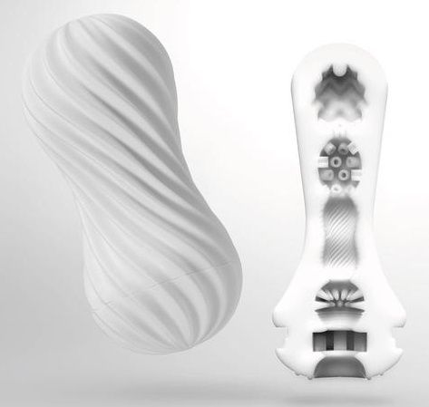 Мастурбатор FLEX Silky White с мягким рельефом - Tenga - в Коврове купить с доставкой
