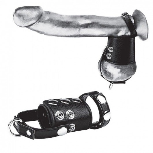 Кольцо на член и мошонку Cock Ring With 2  Ball Stretcher And Optional Weight Ring - BlueLine - в Коврове купить с доставкой