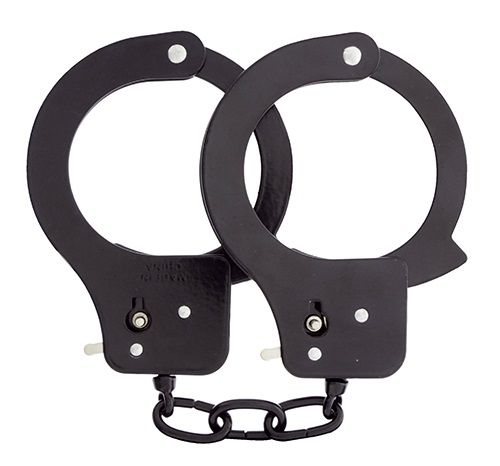 Чёрные наручники из листового металла BONDX METAL CUFFS BLACK - Dream Toys - купить с доставкой в Коврове