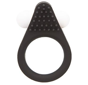 Чёрное эрекционное кольцо LIT-UP SILICONE STIMU RING 1 BLACK - Dream Toys - в Коврове купить с доставкой