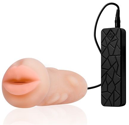 Мастурбатор-ротик с вибрацией REALSTUFF VIBRATING MASTURBATOR MOUTH - Dream Toys - в Коврове купить с доставкой
