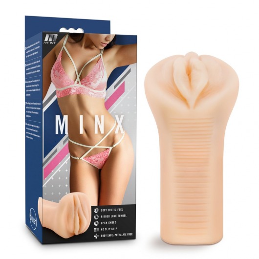 Телесный мастурбатор-вагина M for Men Minx - Blush Novelties - в Коврове купить с доставкой