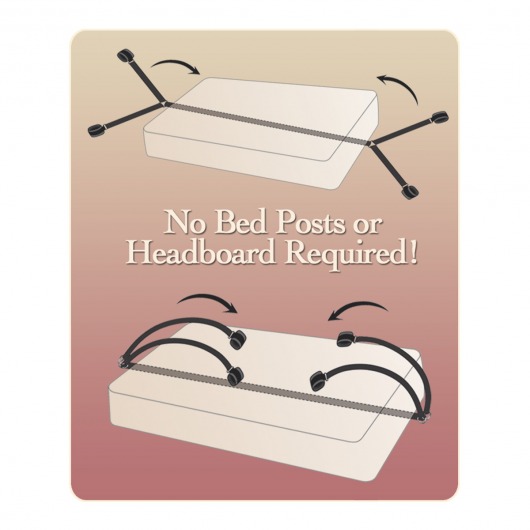 Набор фиксаторов на руки и ноги - Pipedream - купить с доставкой в Коврове