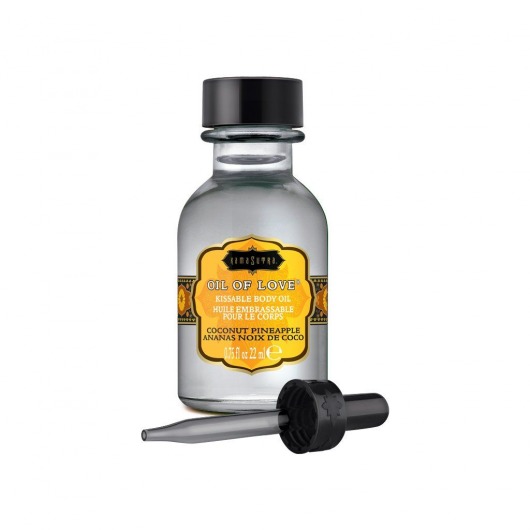 Масло для ласк с ароматом кокоса и ананаса Oil of Love Coconut Pineapple - 22 мл. - Kama Sutra - купить с доставкой в Коврове
