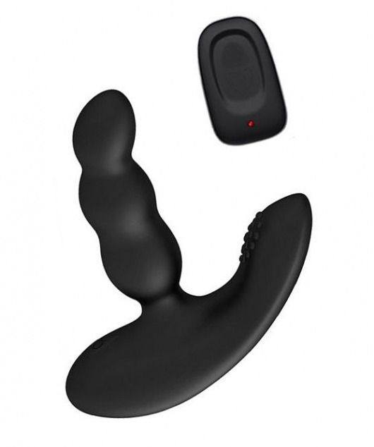 Черный силиконовый стимулятор простаты Levett Nitoc с пультом ДУ - Levett - в Коврове купить с доставкой