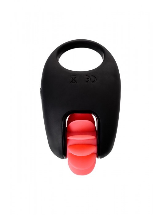 Чёрно-красное эрекционное виброкольцо Erotist - Erotist Adult Toys - в Коврове купить с доставкой