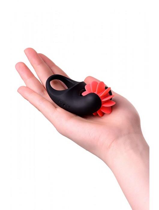 Чёрно-красное эрекционное виброкольцо Erotist - Erotist Adult Toys - в Коврове купить с доставкой