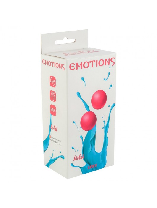 Ярко-розовые вагинальные шарики без сцепки Emotions Lexy Medium - Lola Games