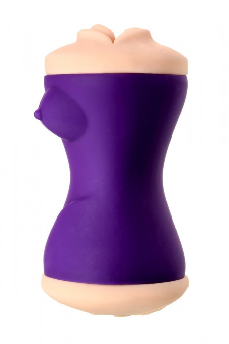 Двухсторонний мастурбатор JOS YARA в фиолетовой колбе - JOS - в Коврове купить с доставкой