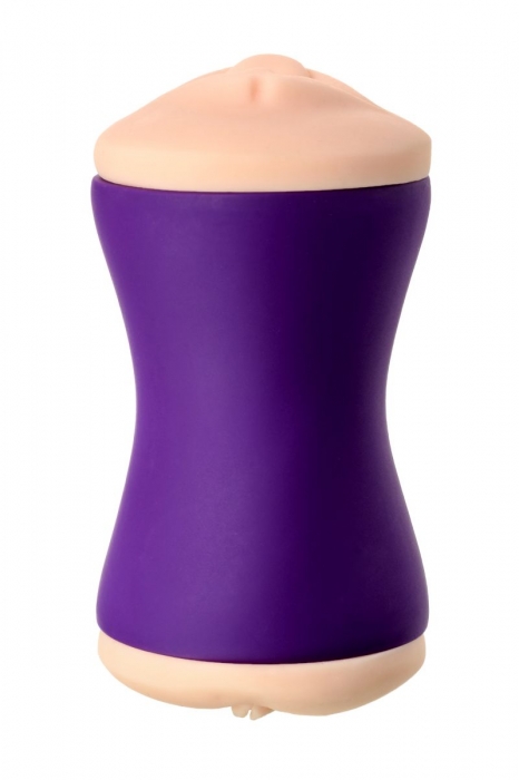 Двухсторонний мастурбатор JOS YARA в фиолетовой колбе - JOS - в Коврове купить с доставкой