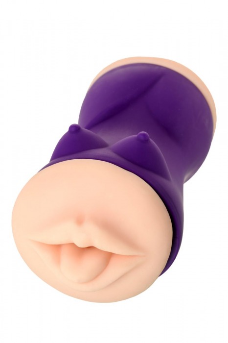 Двухсторонний мастурбатор JOS YARA в фиолетовой колбе - JOS - в Коврове купить с доставкой