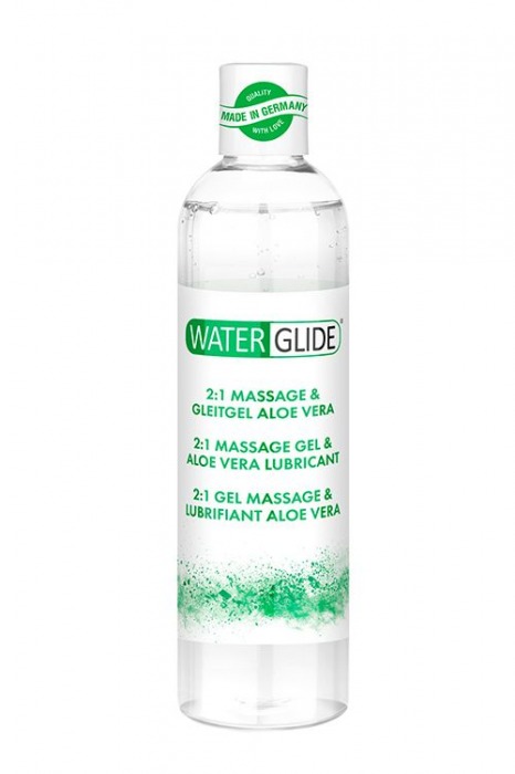 Гель-смазка 2-в-1 MASSAGE   LUBRICANT ALOE VERA - 300 мл. - Waterglide - купить с доставкой в Коврове