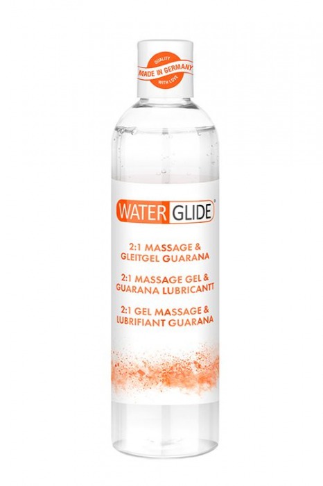 Гель-смазка 2-в-1 MASSAGE   LUBRICANT GUARANA - 300 мл. - Waterglide - купить с доставкой в Коврове