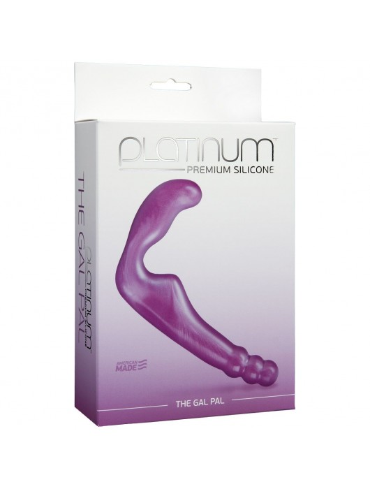 Безремневой фиолетовый страпон из силикона The Gal Pal - 17 см. - Doc Johnson - купить с доставкой в Коврове