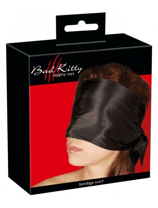 Широкая повязка-шарф на глаза Bad Kitty Bondage Scarf - Orion - купить с доставкой в Коврове