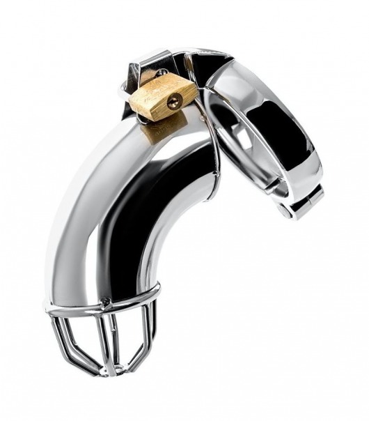 Серебристый мужской пояс верности TOYFA Metal - ToyFa - купить с доставкой в Коврове