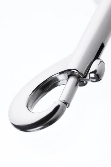 Серебристый двухсторонний карабин TOYFA Metal - ToyFa - купить с доставкой в Коврове