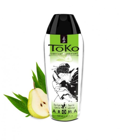 Интимный гель TOKO Pear   Exotic Green Tea с ароматом груши и зеленого чая - 165 мл. - Shunga - купить с доставкой в Коврове