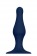 Синяя анальная пробка SILICONE PLUG LARGE - 15,6 см. - Dream Toys