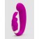 Лиловый вибратор Mini G-Spot Curve Vibe с клиторальным зайчиком - Happy Rabbit купить в Коврове с доставкой в Orgasmix.ru Лиловый вибратор Mini G-Spot Curve Vibe с клиторальным зайчиком - Happy Rabbit